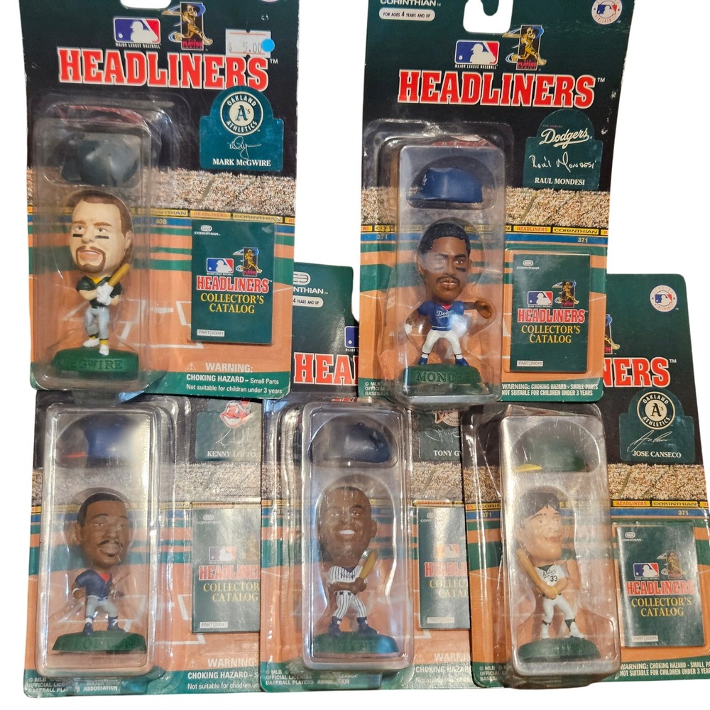 Vintage Corinthian Headliners MLB‎ Baseball Collectible Figures set of 5